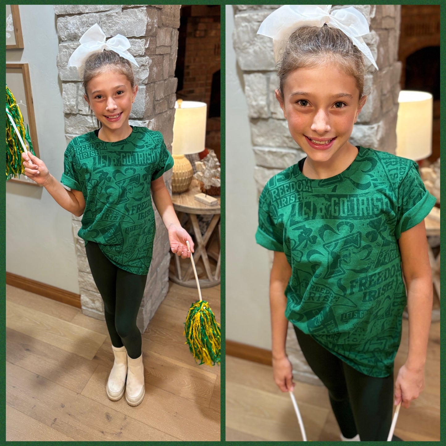 Freedom Irish Spirit Stained Tee ~ 2 Colors ~ YOUTH