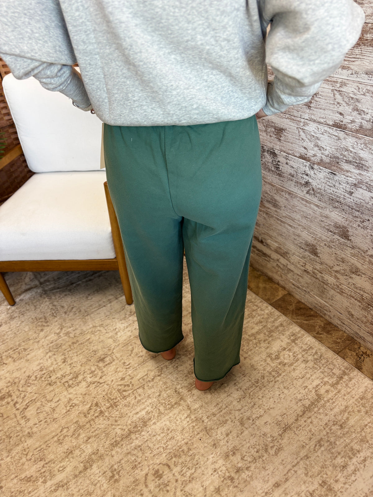 Eldergreen Malibu Wide Leg Fleece Pants