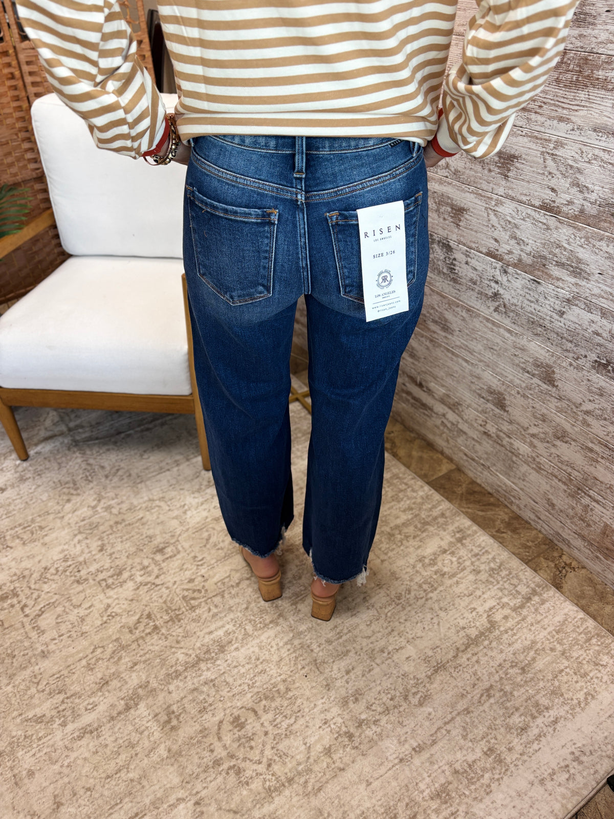 Risen High Rise Cropped Jean RDP5878