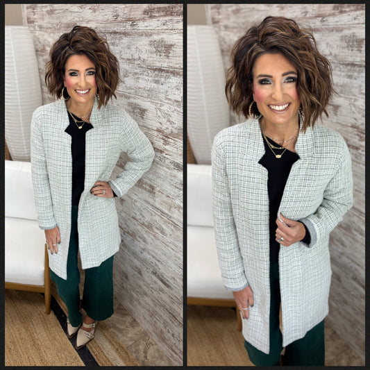 Grey Brushed Coatigan