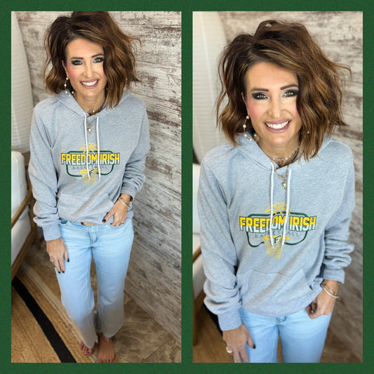 Freedom Irish Basketball Bella Hoodie ~ Adult and Youth ~ 2 color options