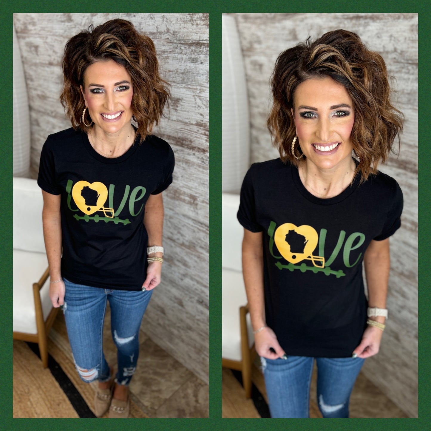 LOVE Packer Black Bella Tee