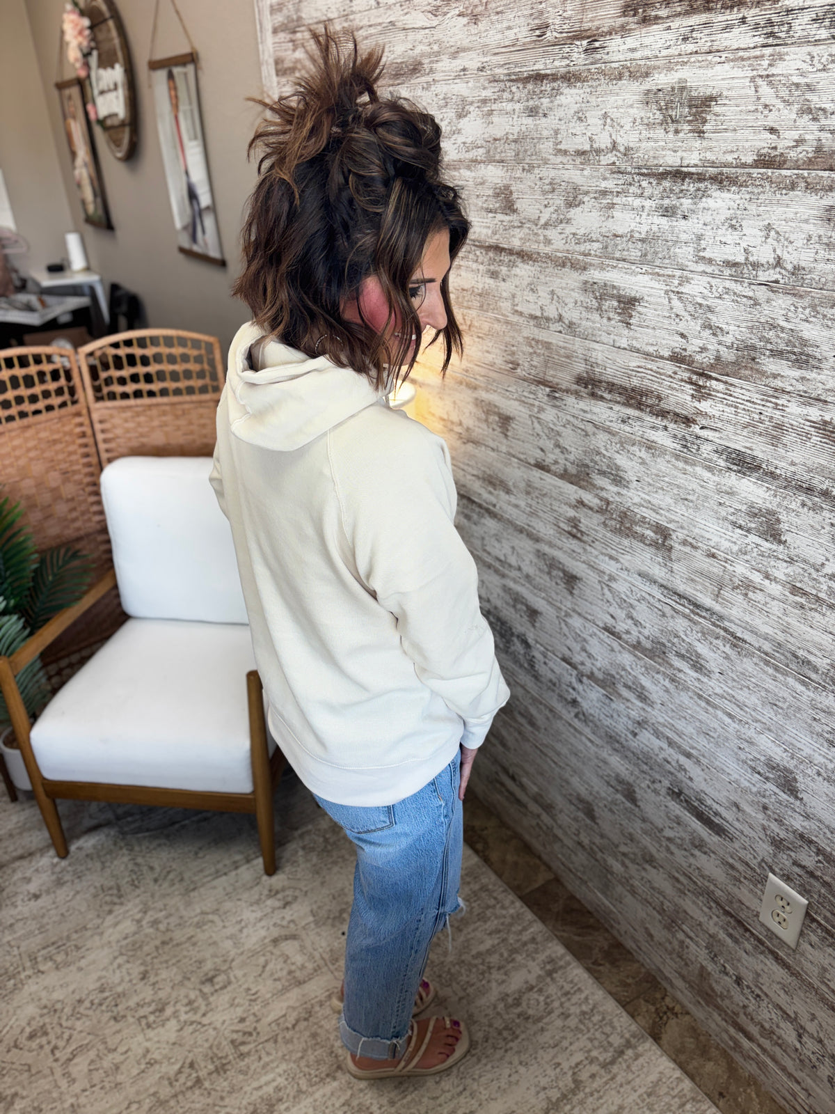 Freedom Oatmeal Enza Scuba Hoodie