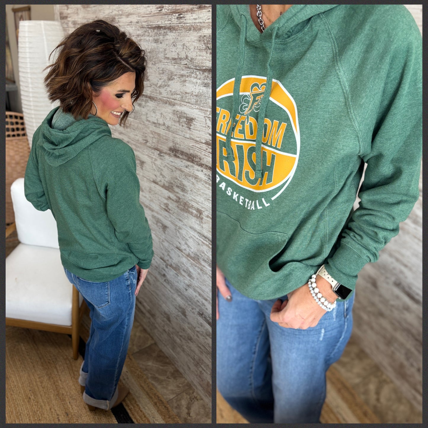 Freedom Irish Basketball Independent Trading Special Blend Hoodie ~ 2 Colors~ Youth and Adult