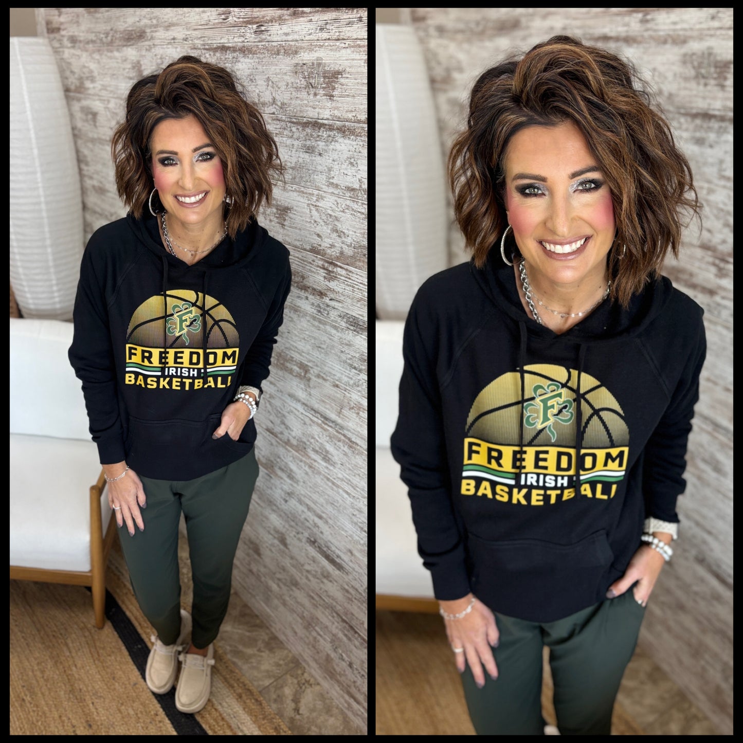 Freedom Irish Basketball Independent Trading Special Blend Hoodie ~ 2 Colors~ Youth and Adult