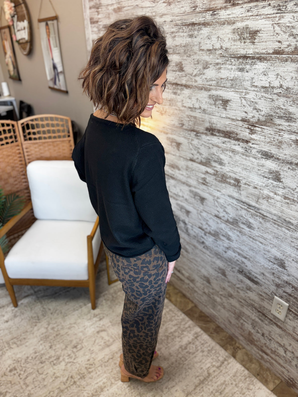 Black Off The Shoulder Sweater
