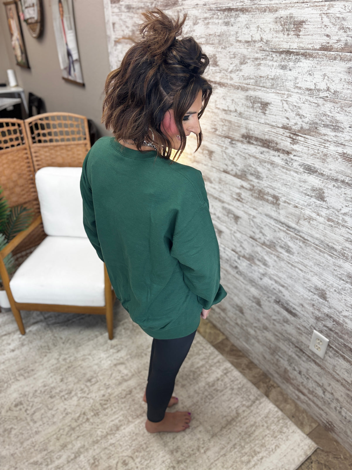 Green Bay Oversized Print Sweatshirt