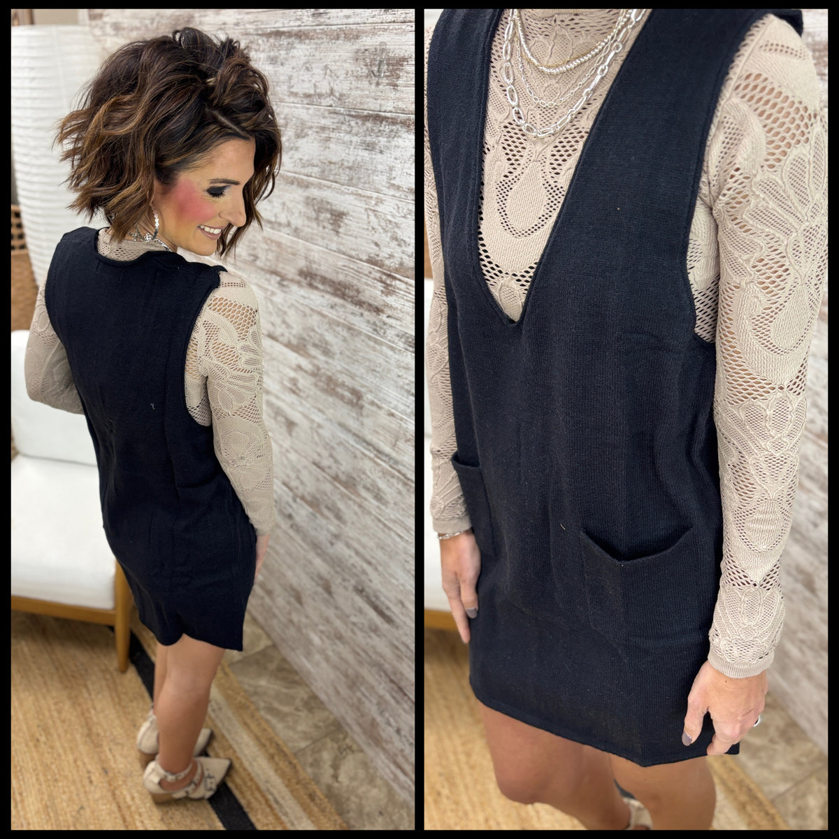 Fishnet Top With Roses Fishnet Layering Top ~ 2 Colors – Kenny Rose Boutique