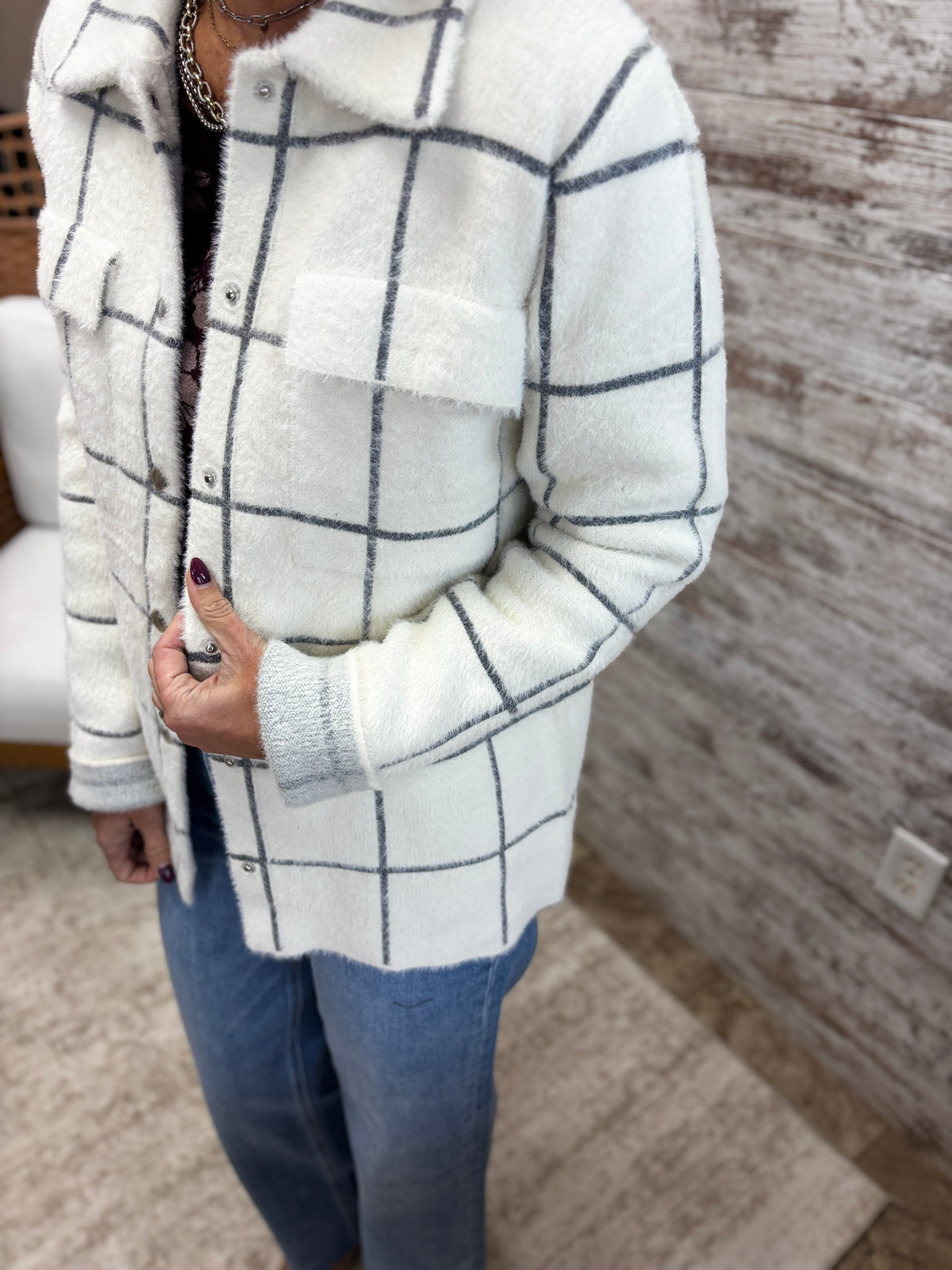 Vanilla Sweater Knit Shacket