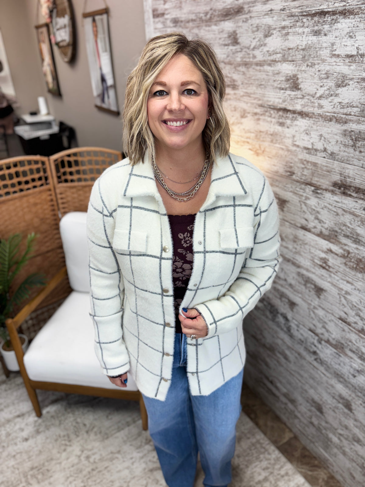 Vanilla Sweater Knit Shacket