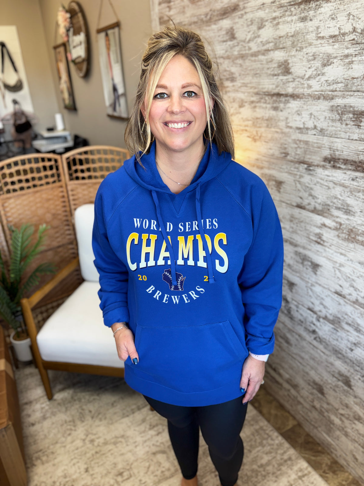 Brewers '26 Champs Sport Tek Drive True Royal Fleece Hoodie ~ Unisex **Brandon's Favorite all time hoodie**