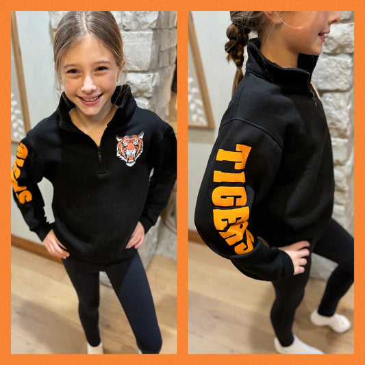 Wrightstown Tigers Youth Enza Black 1/4 Zip