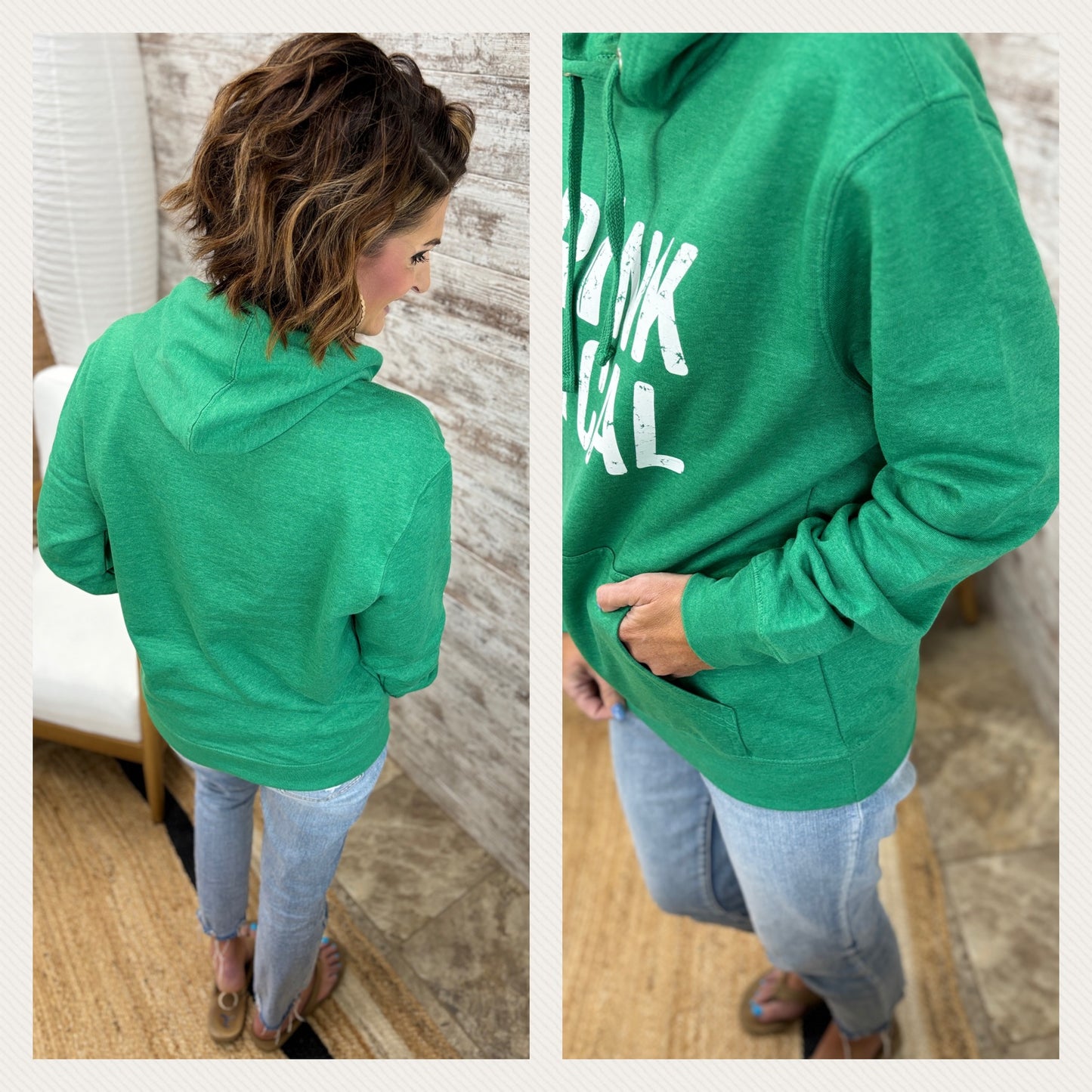 Drink Local Heather Kelly Green District Hoodie