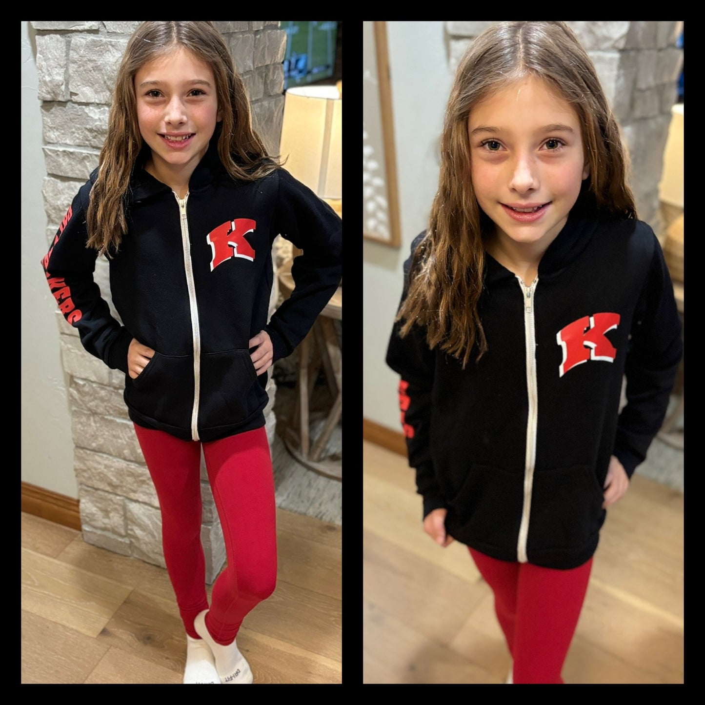 Kimberly Papermakers Youth Bella Canvas Black Full Zip