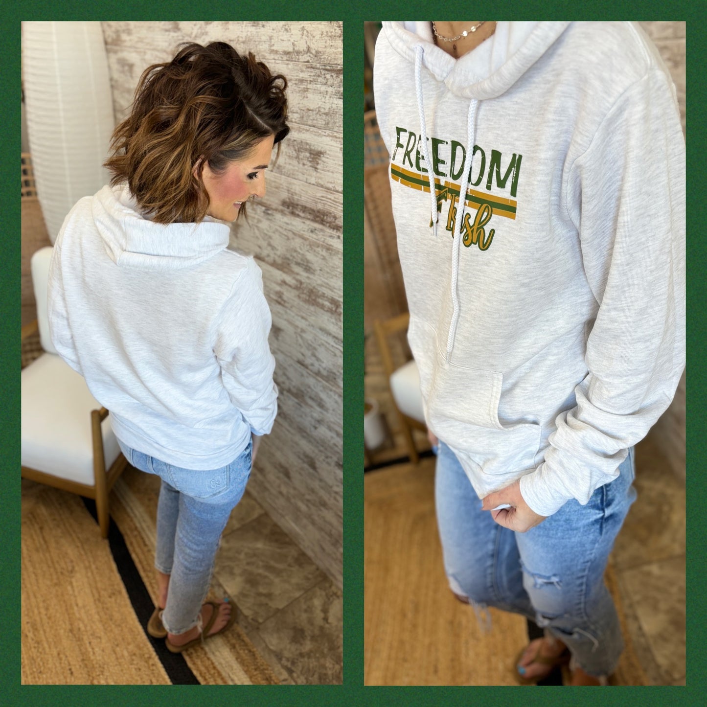 Freedom Irish Ash Bella Hoodie