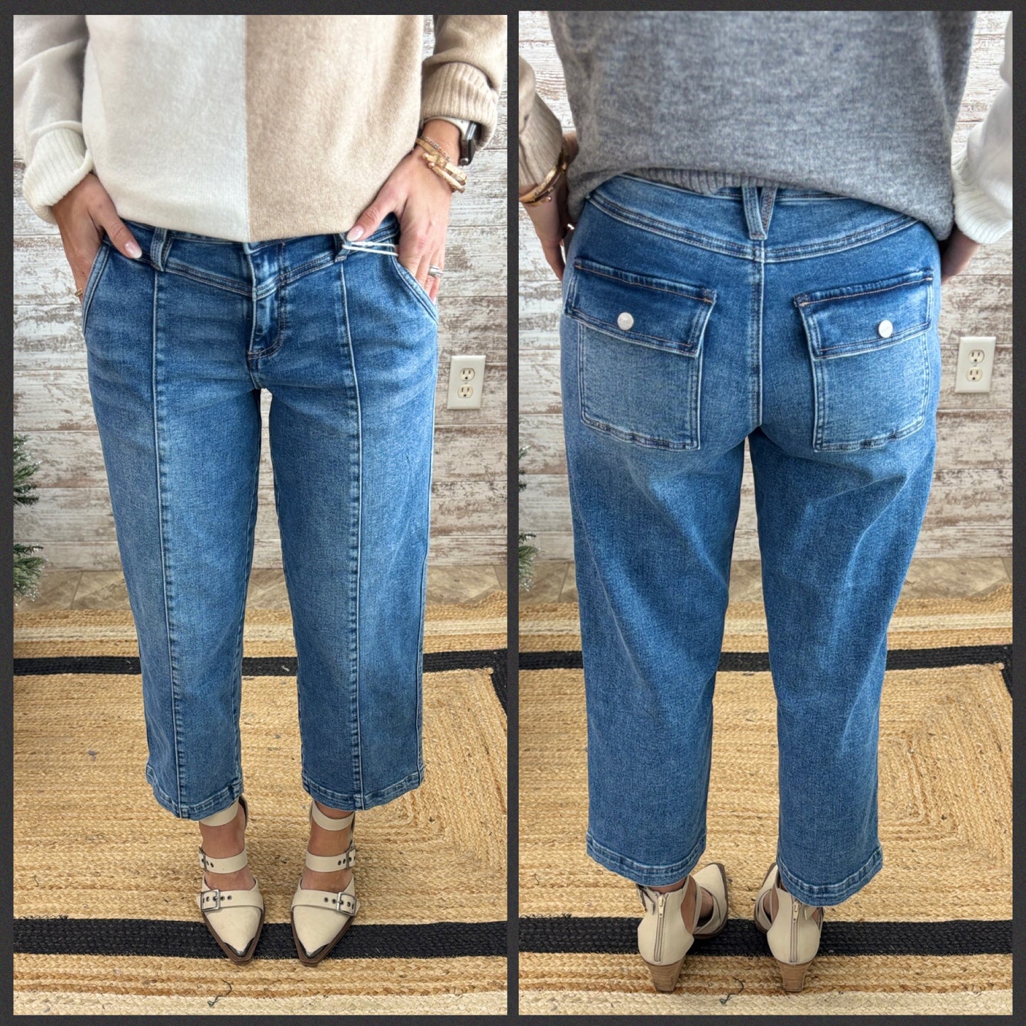 Risen Baggy Yolk Cropped Jeans PGC21266