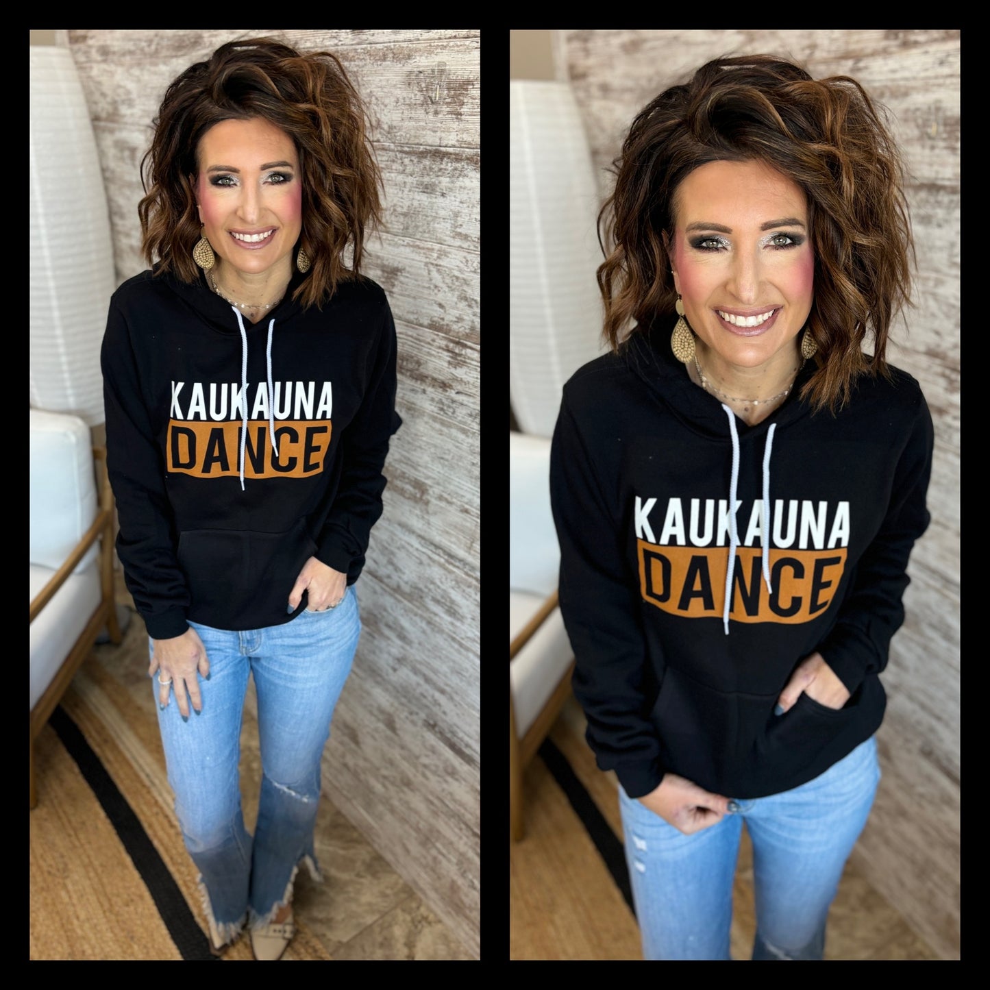 Kaukauna Dance Black Bella Hoodie