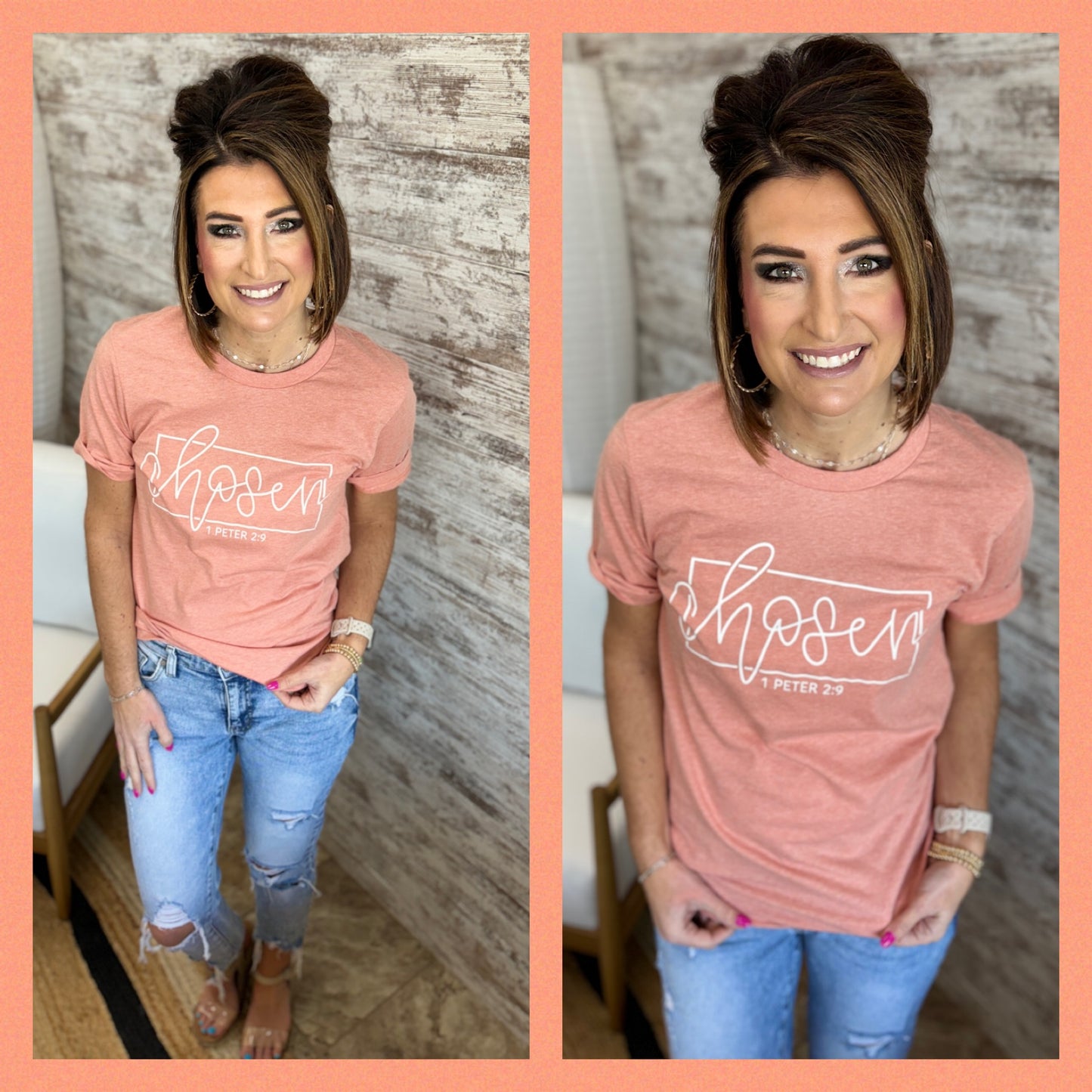 "Chosen" Christan Tee Bella Tee~ 3 Colors