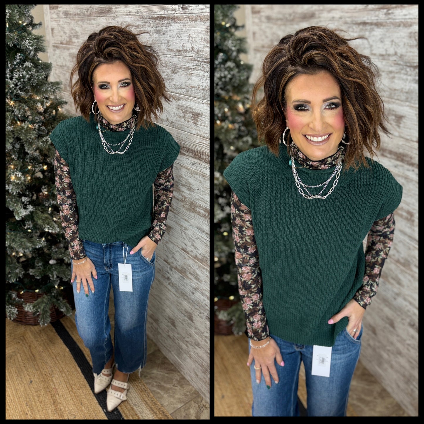 Forest Knit Sweater Vest