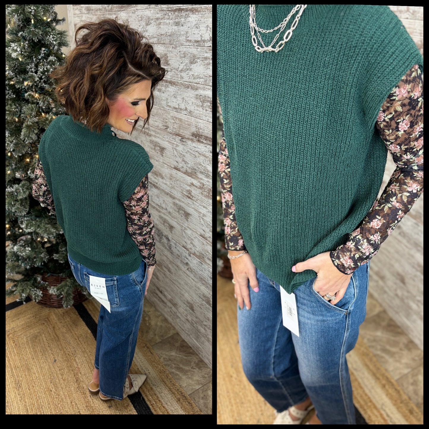 Forest Knit Sweater Vest