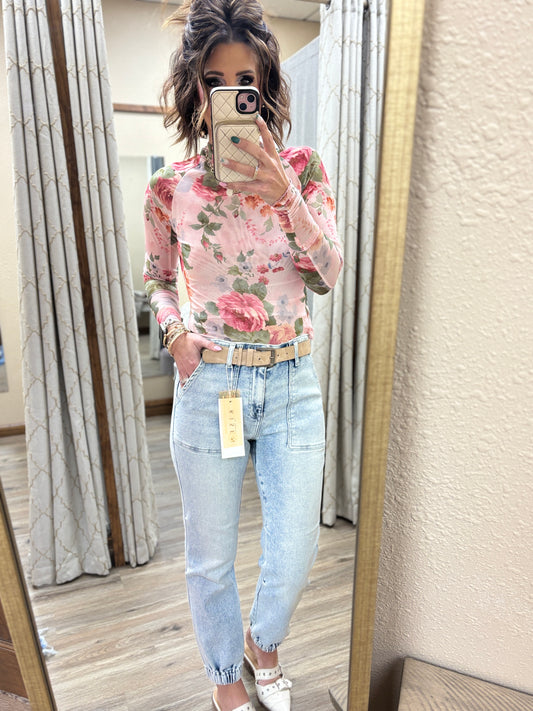 Risen Acid Wash Jogger Denim RDP5652