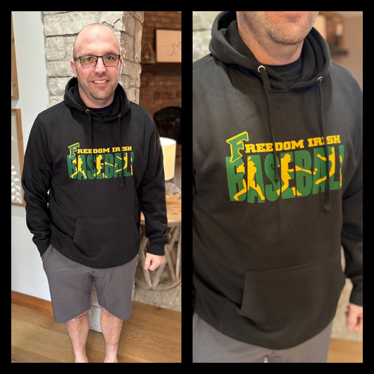 Freedom Irish Baseball District Hoodie~ 2 Colors