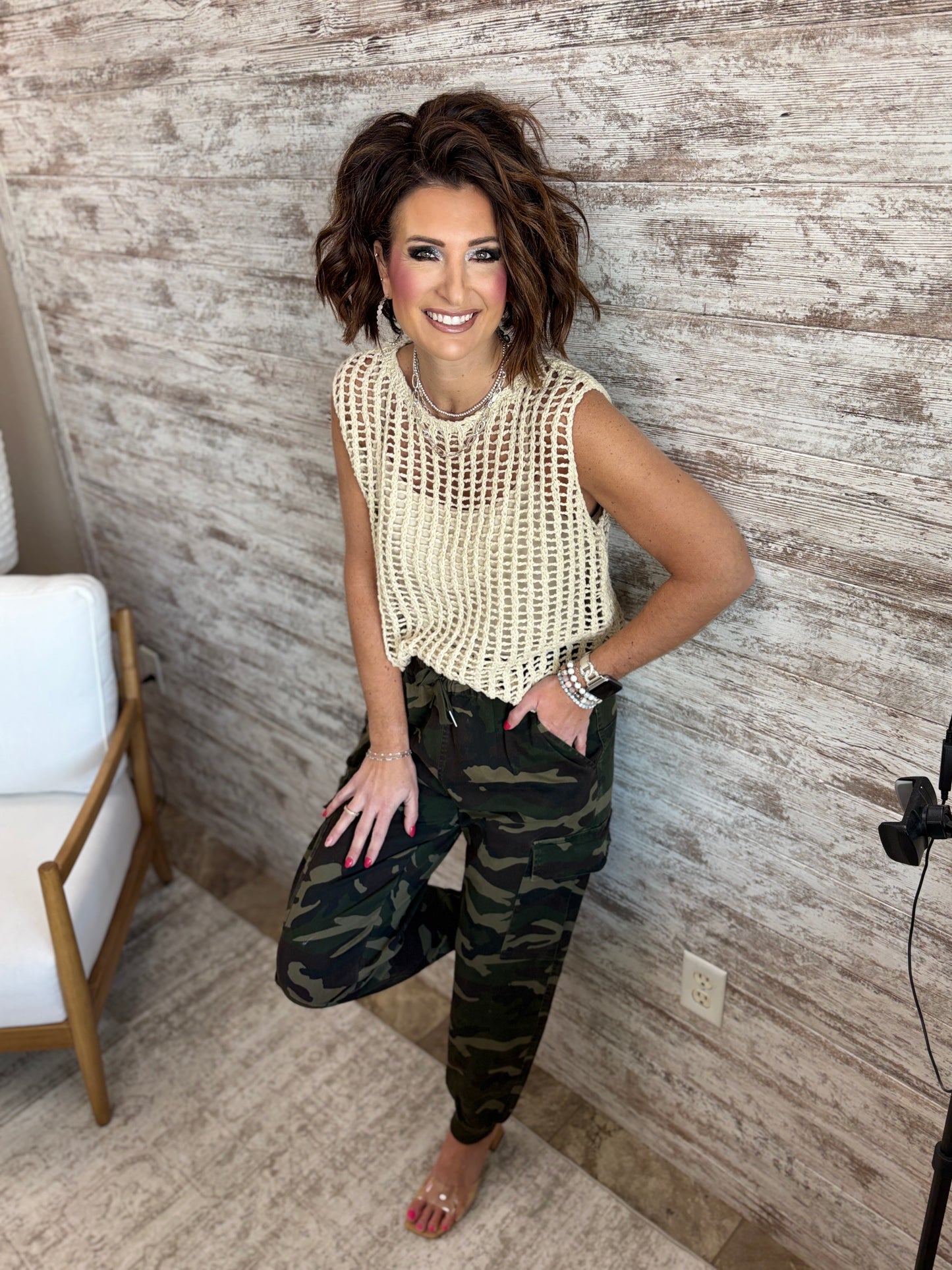 Camo Cargo Jogger Pants