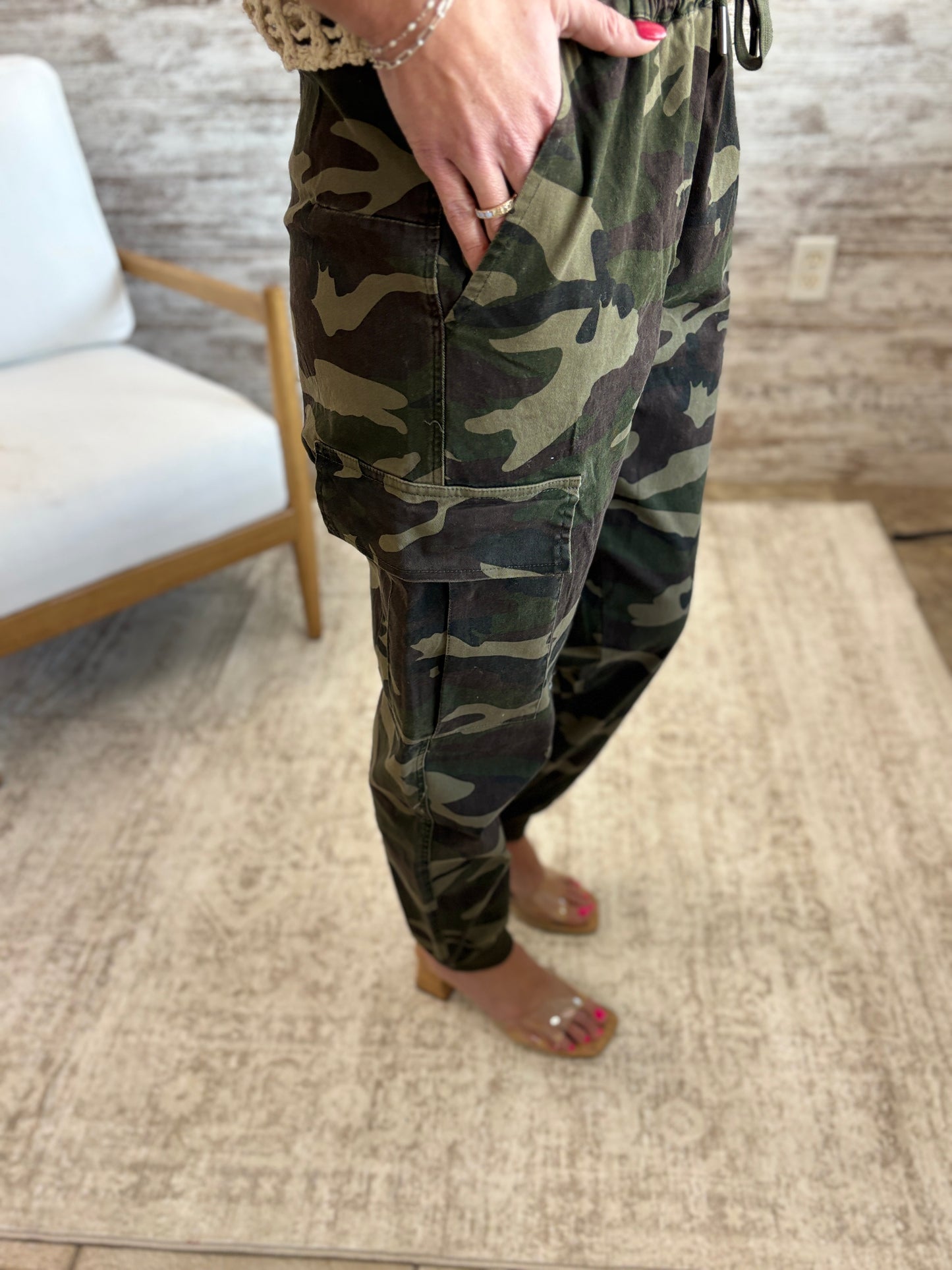 Camo Cargo Jogger Pants