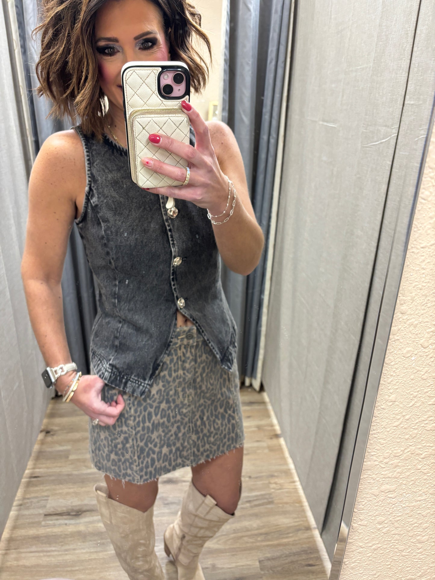 Hidden Cheetah Print Skirt *Restocked*