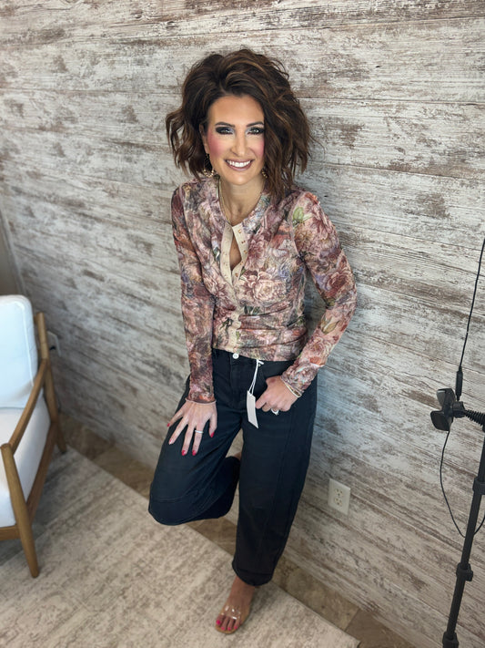 Zenana Black Barrel Jeans DMP-1757Y