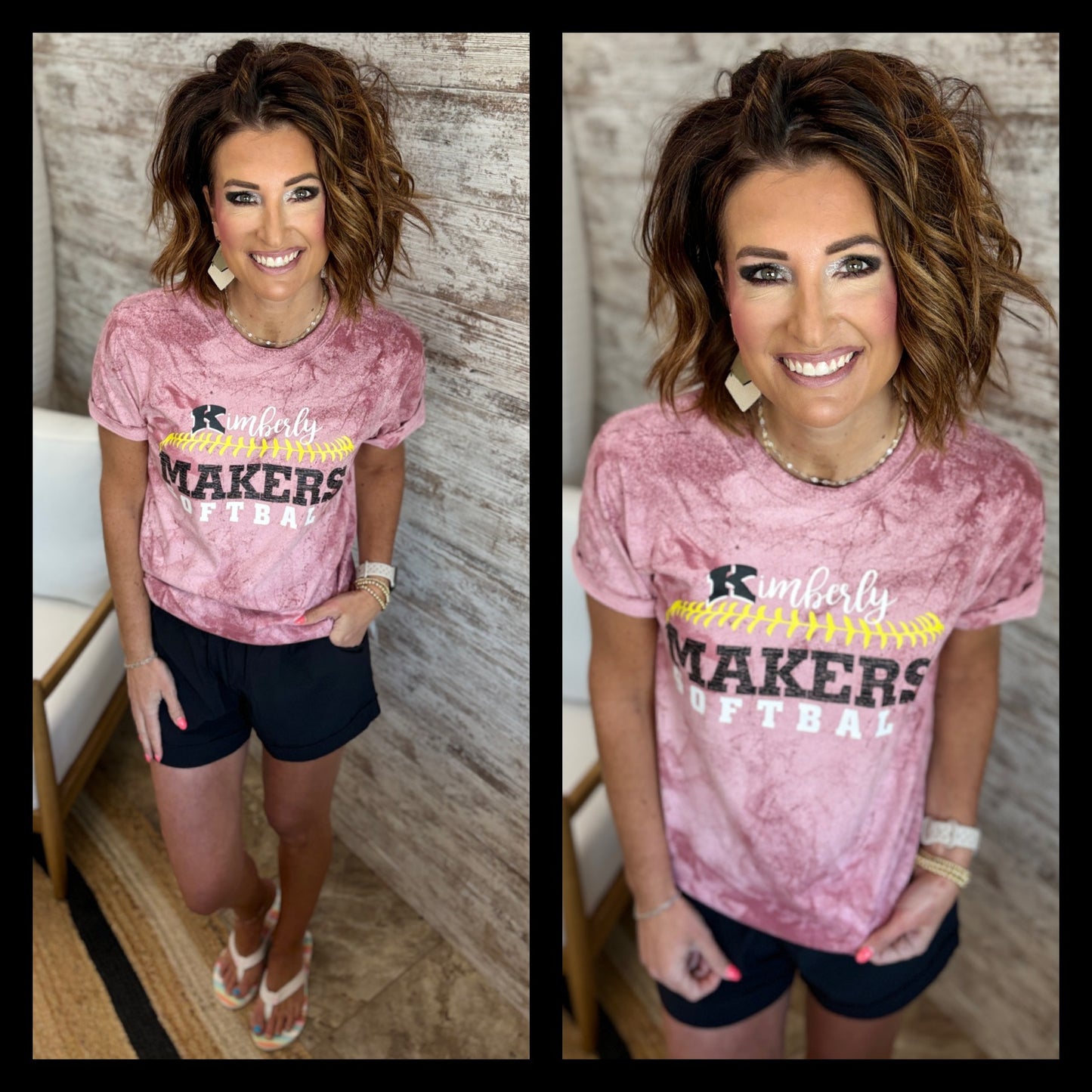 Kimberly Makers Softball Clay Colorblast Tee