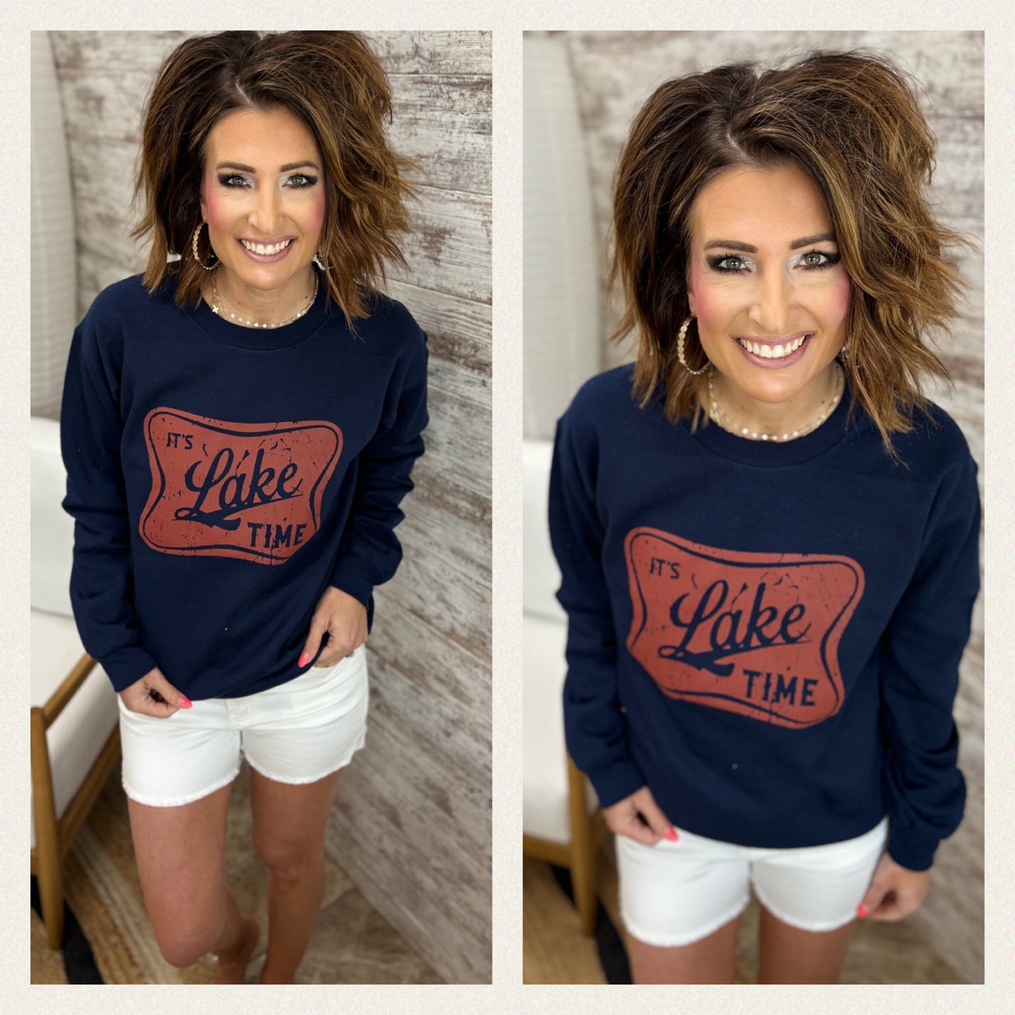 It's Lake Time Gildan Crewneck ~ 2 Colors