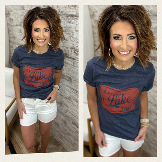 It's Lake Time Bella Canvas Tee ~ 2 Colors