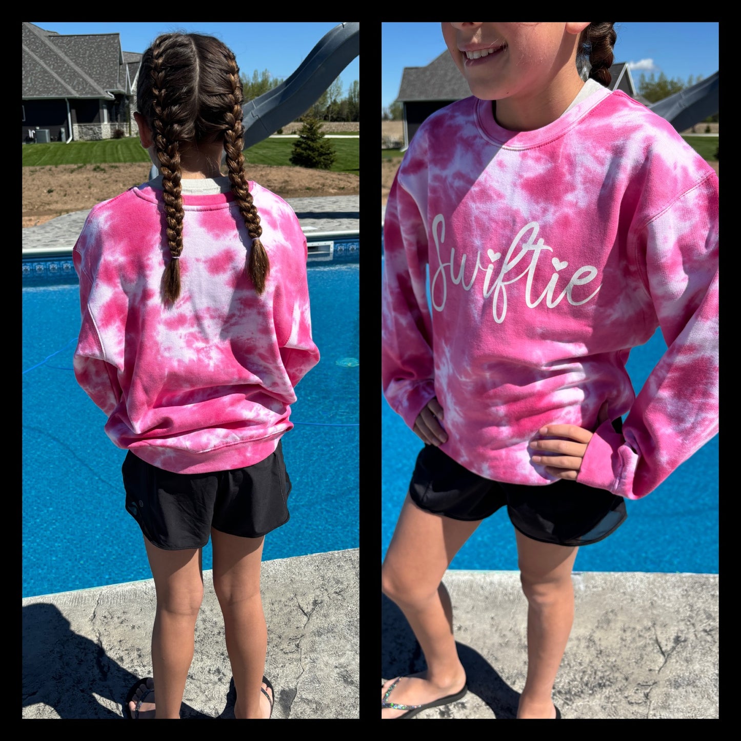 Swiftie Hot Pink Enza Swirl Crewneck