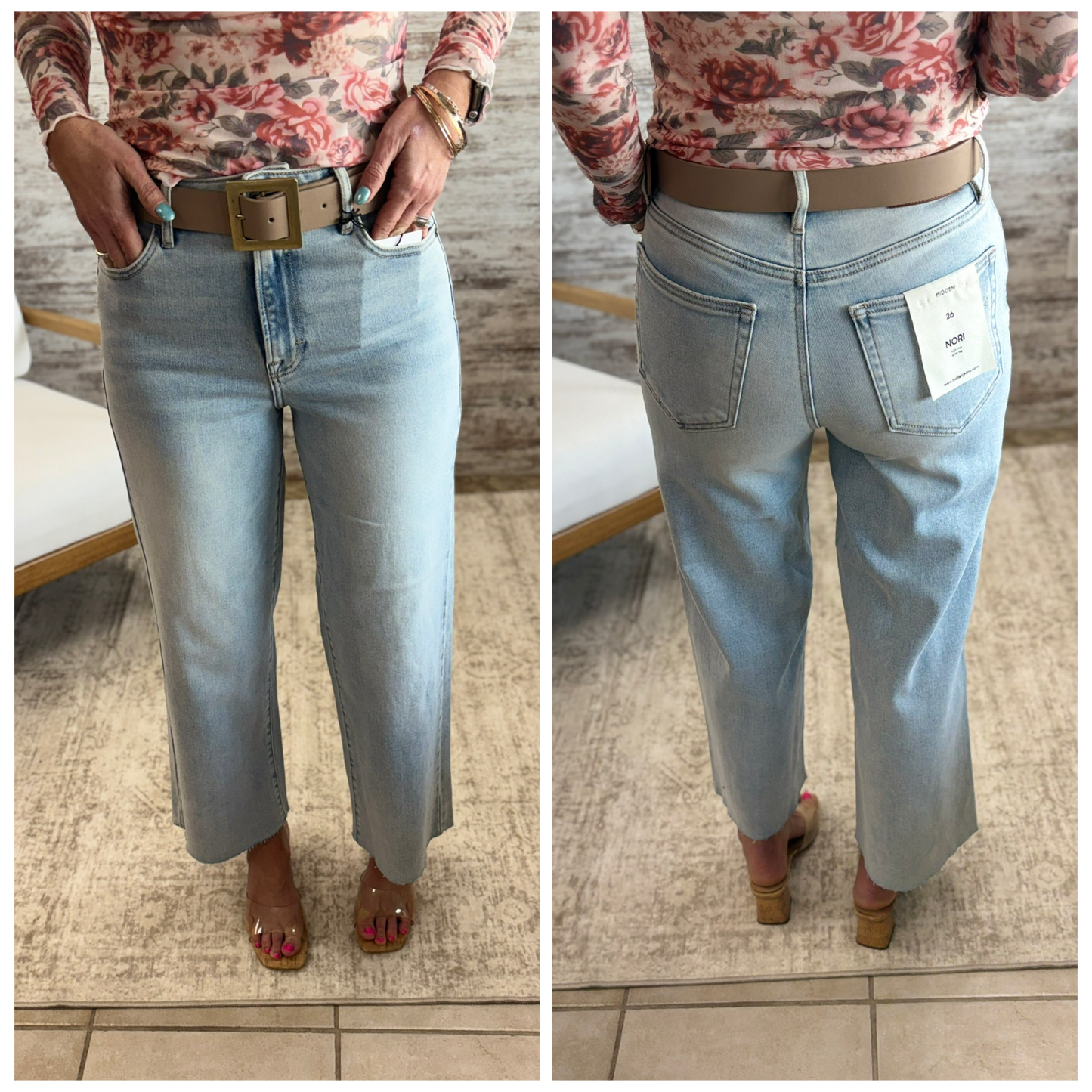 Hidden Nori Light Wide Leg Jean HD9142C-LT