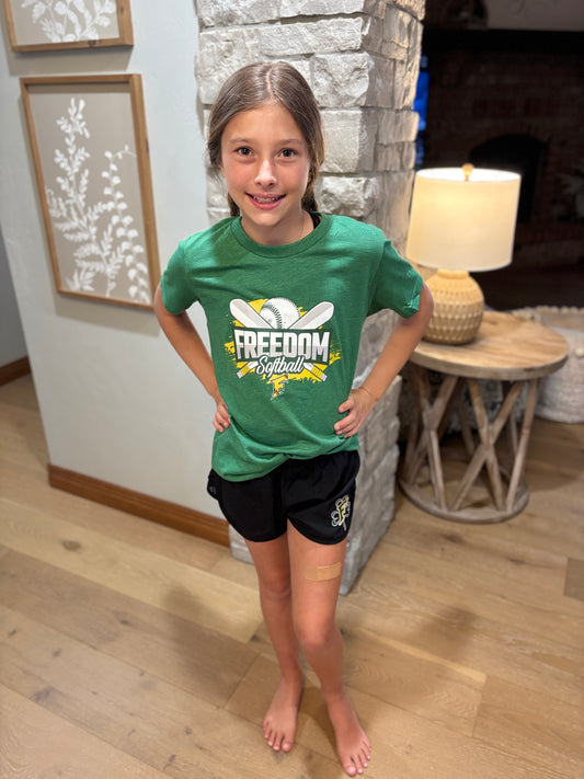Freedom Irish Girls' Wayfarer Black Shorts