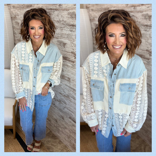 Woven Button Down Shirt-2 Colors