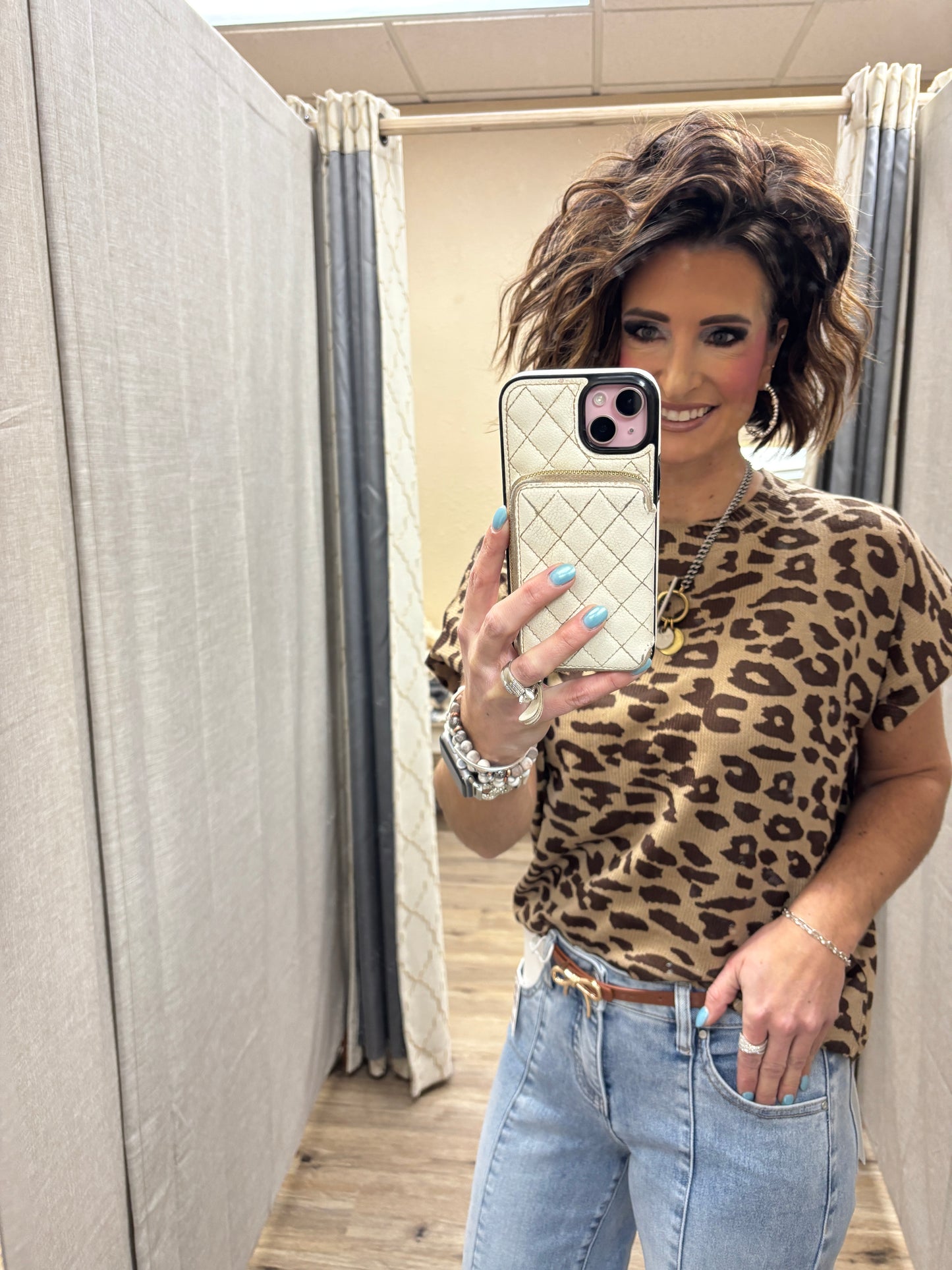 Leopard Print Sweater Knit