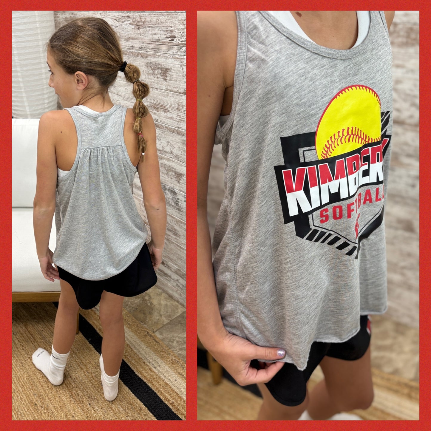 Kimberly Softball Bella Canvas Youth Tank