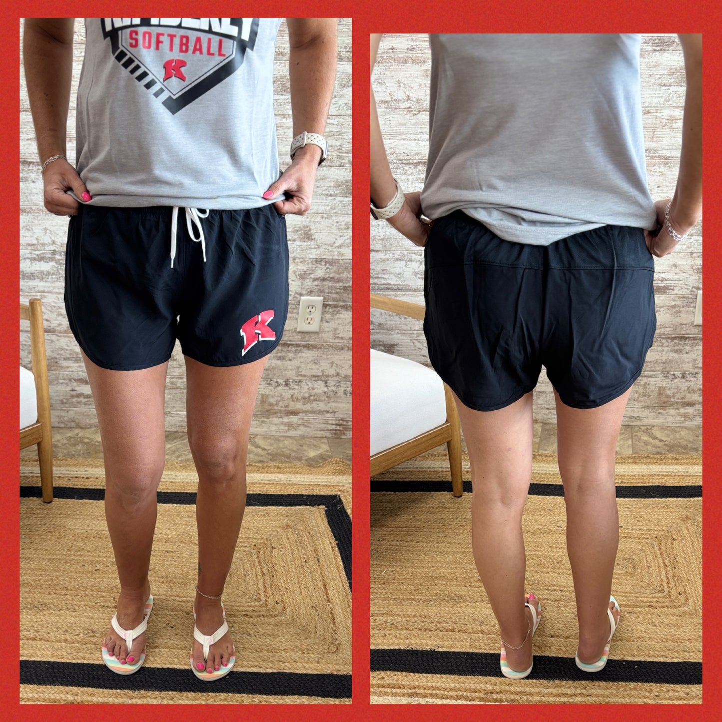Kimberly "K" Wayfarer Black Shorts ~ Ladies and Girl Sizes