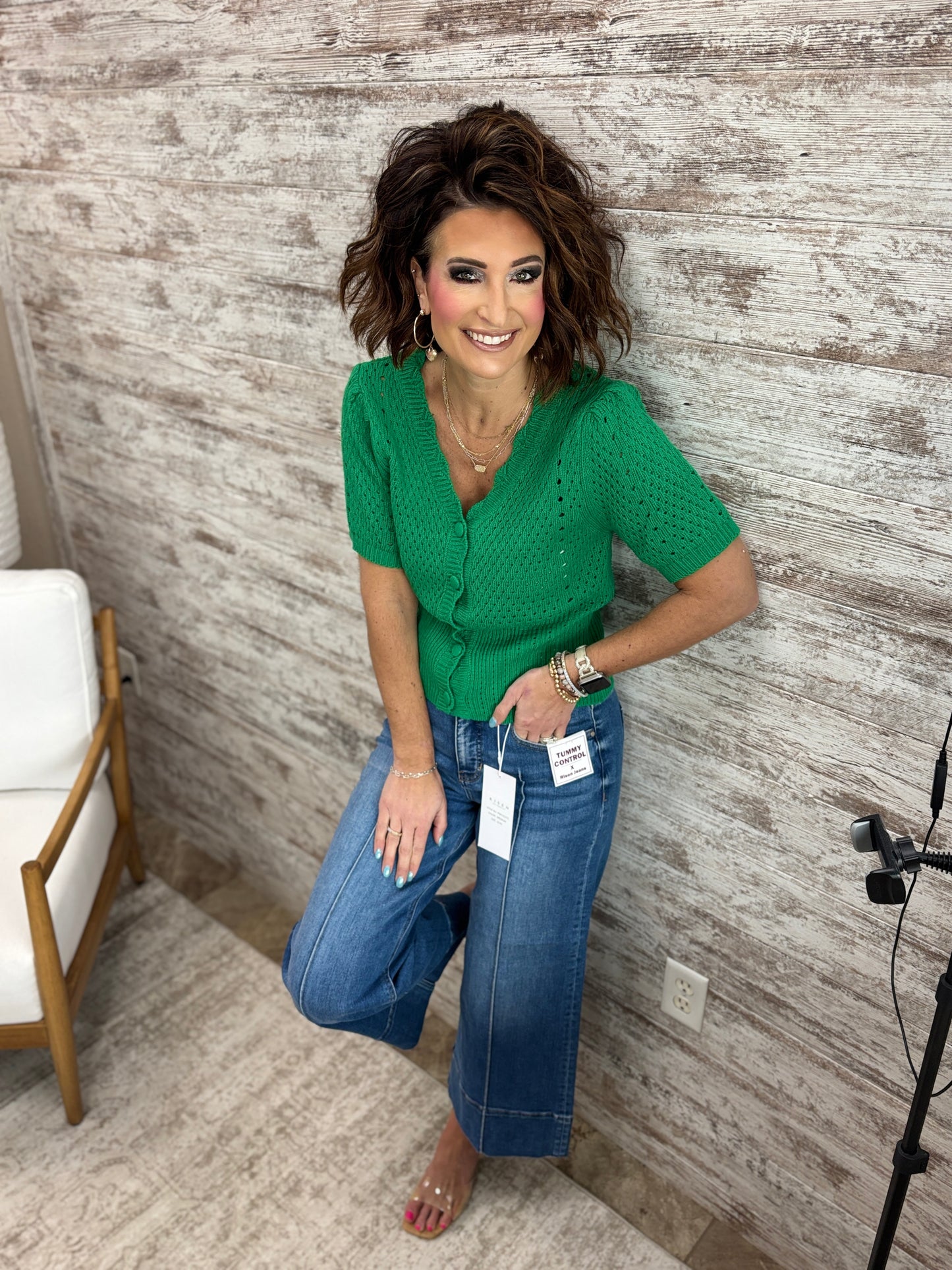 Risen Mid Rise Pintuck Jeans PWC21271