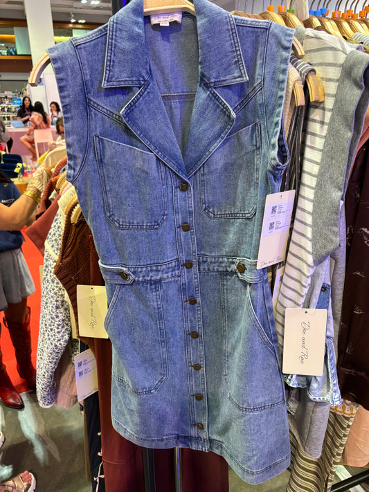 Denim Button Down Dress