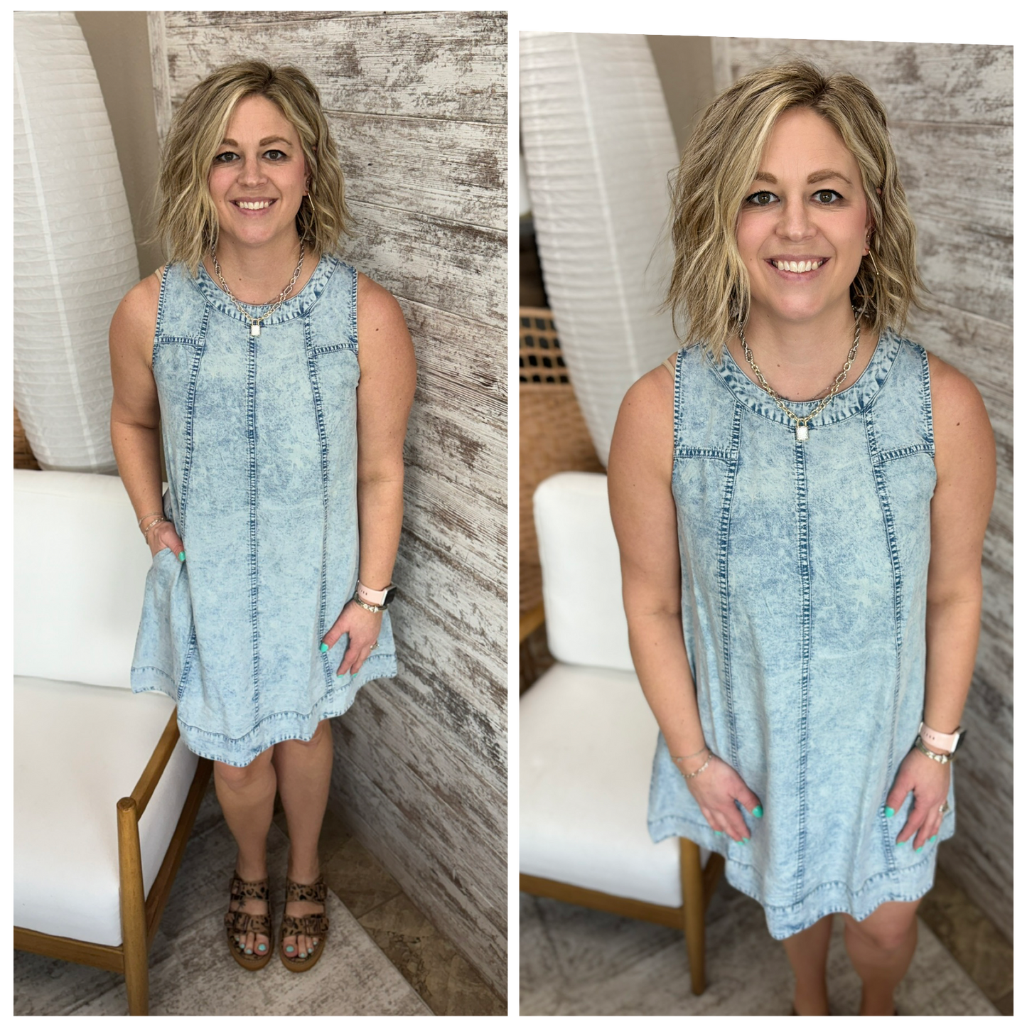Tencel Chambray Denim Dress