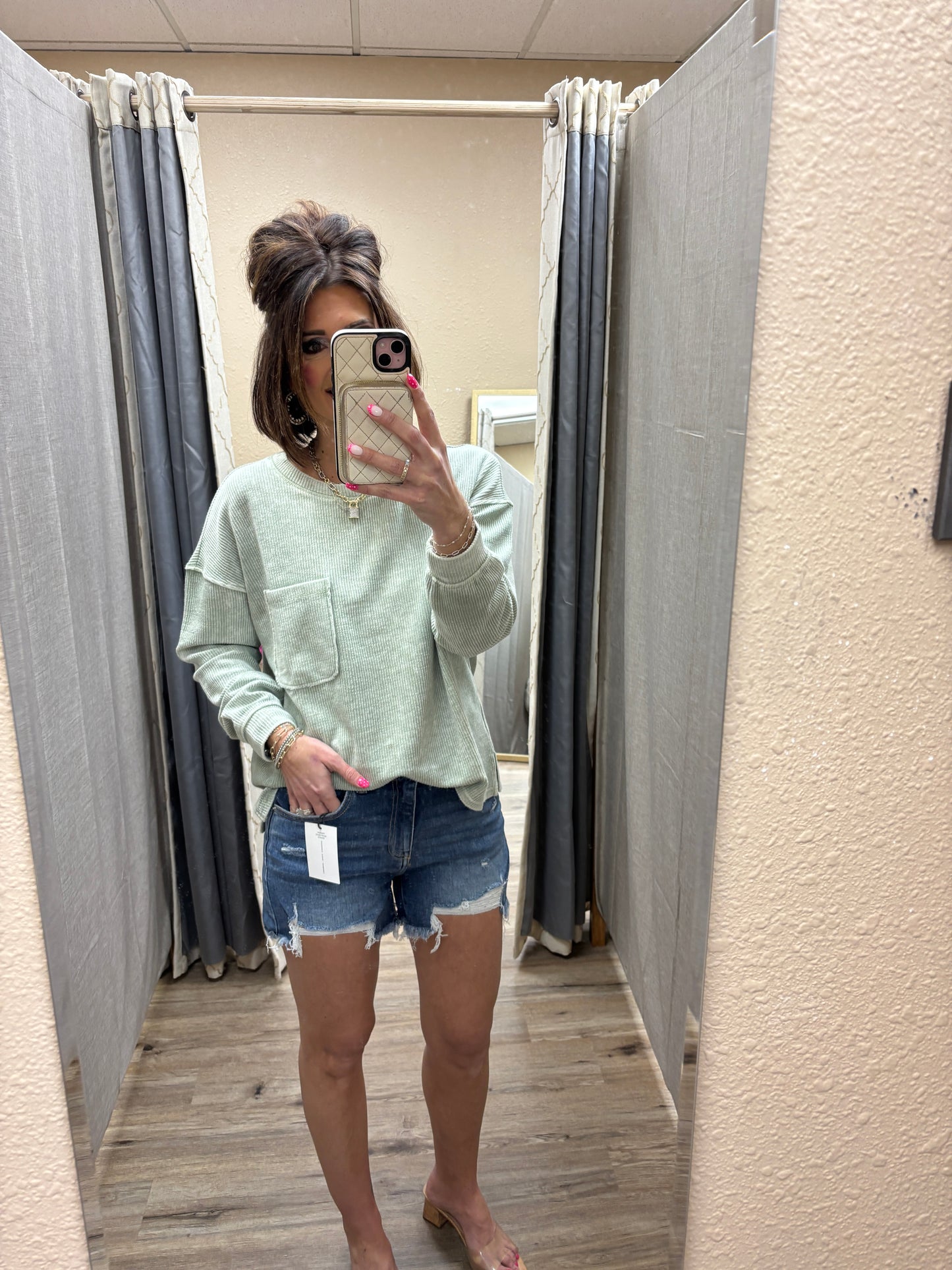 Zenana Dark Wash Distressed Shorts DTP-1999Y