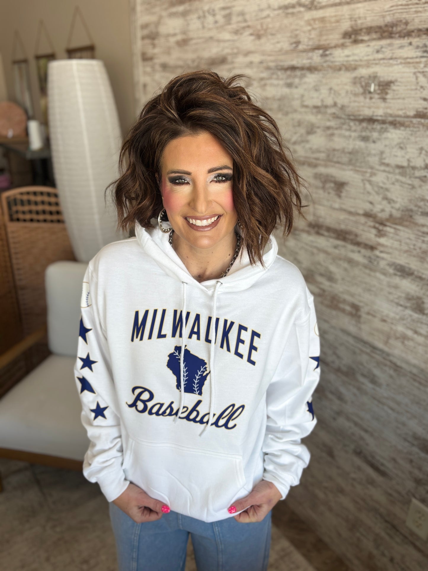 Milwaukee Baseball Port & Company Unisex Hoodie ~ 2 Colors~ 2 Styles Options