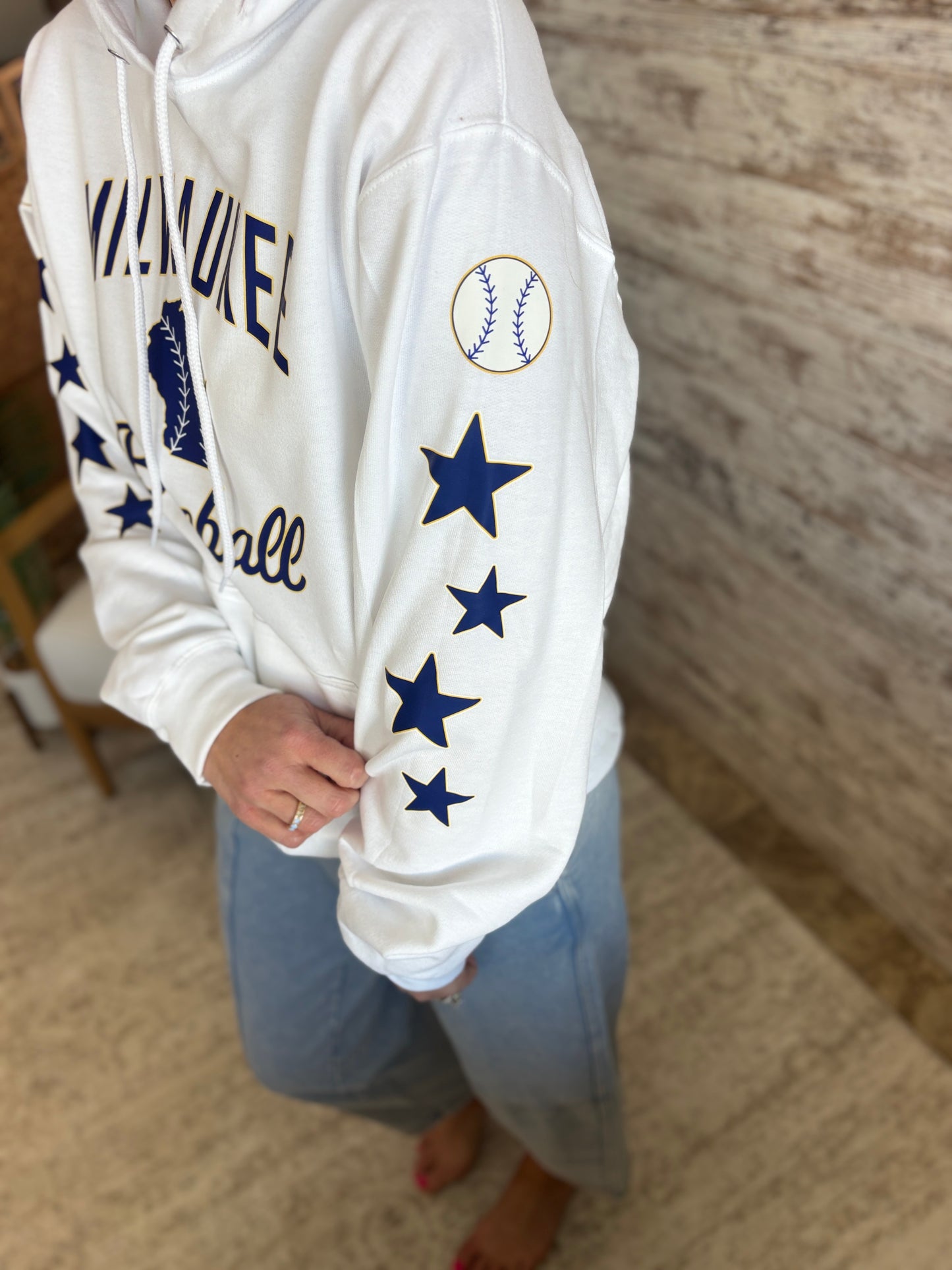 Milwaukee Baseball Port & Company Unisex Hoodie ~ 2 Colors~ 2 Styles Options