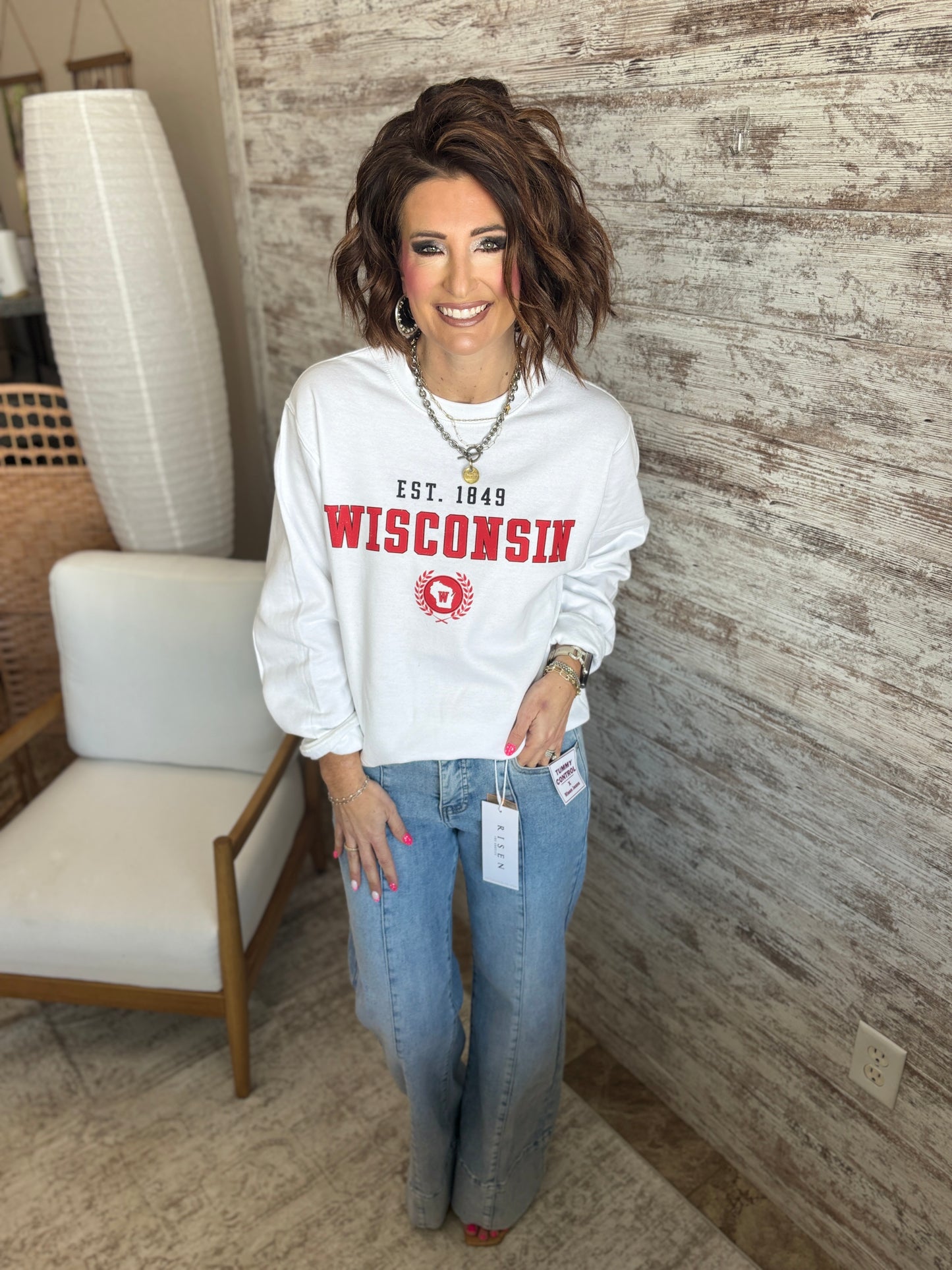 Wisconsin Port & Company White Crew