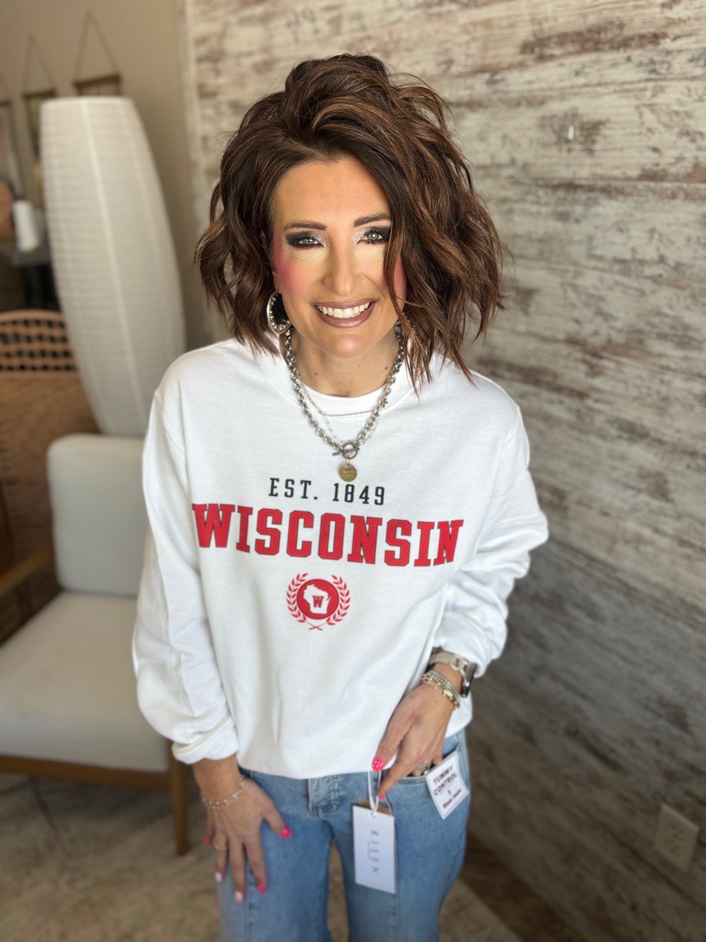 Wisconsin Port & Company White Crew