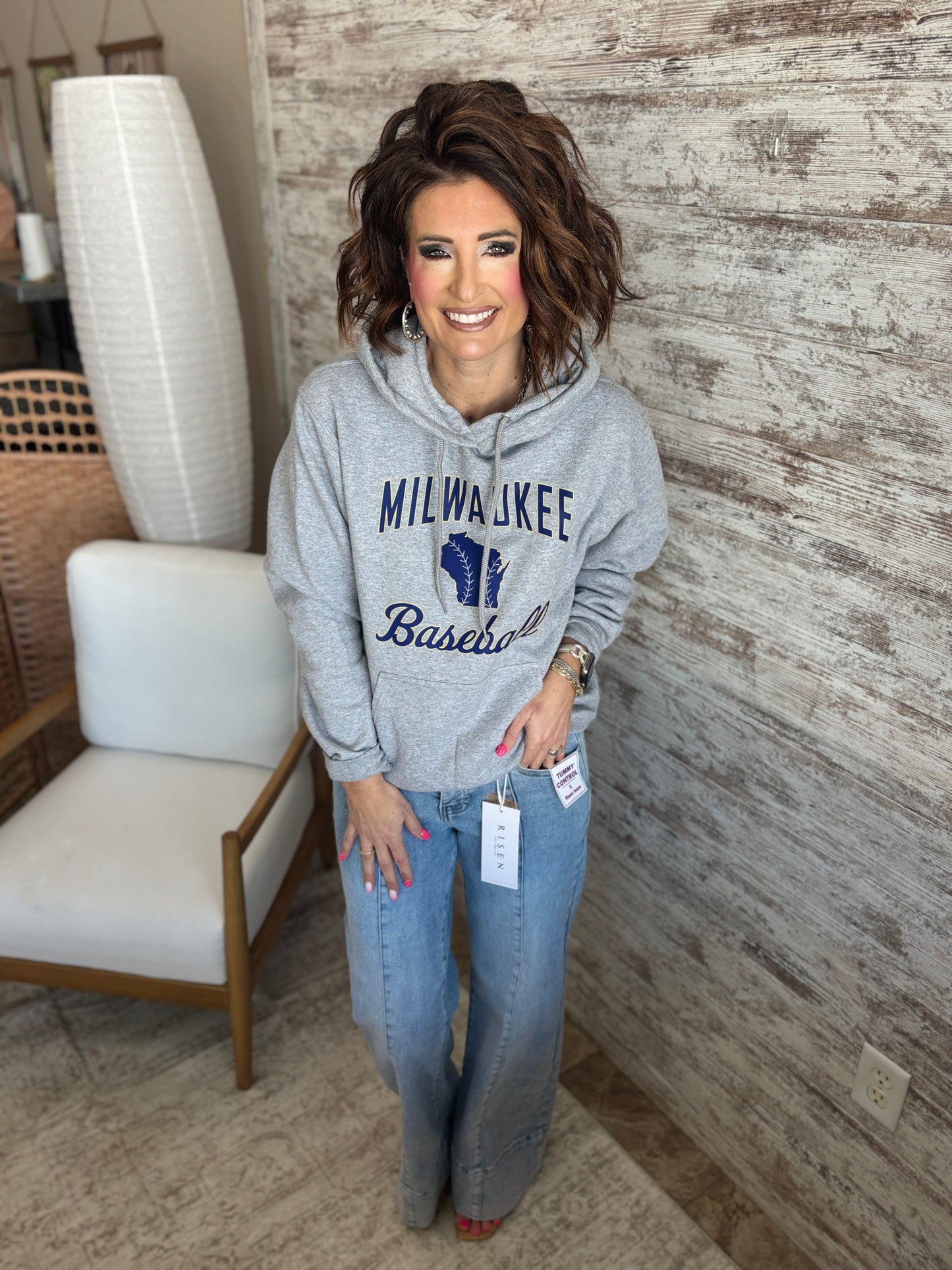 Milwaukee Baseball Port & Company Unisex Hoodie ~ 2 Colors~ 2 Styles Options