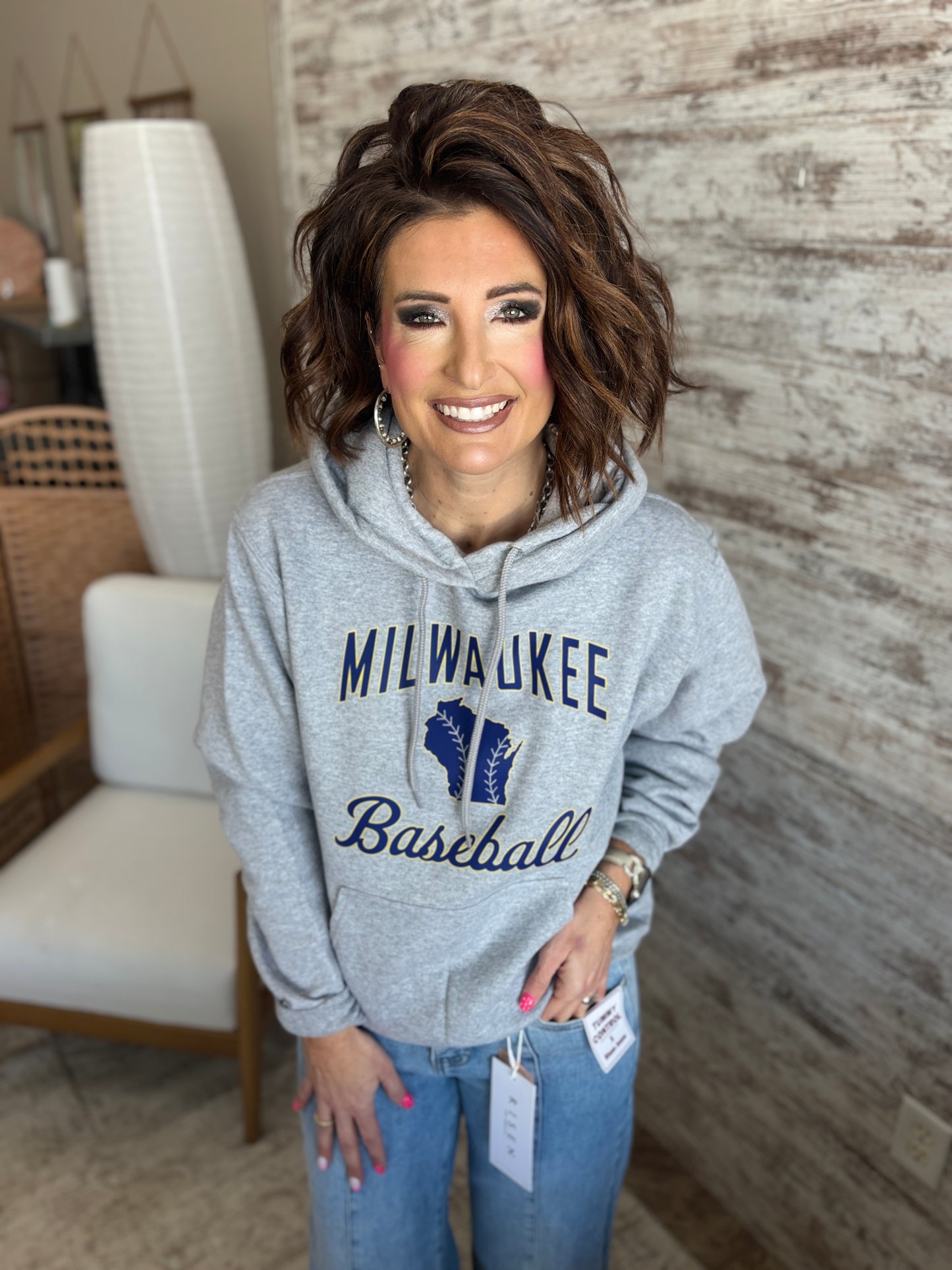 Milwaukee Baseball Port & Company Unisex Hoodie ~ 2 Colors~ 2 Styles Options